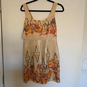 Free people printed mini dress